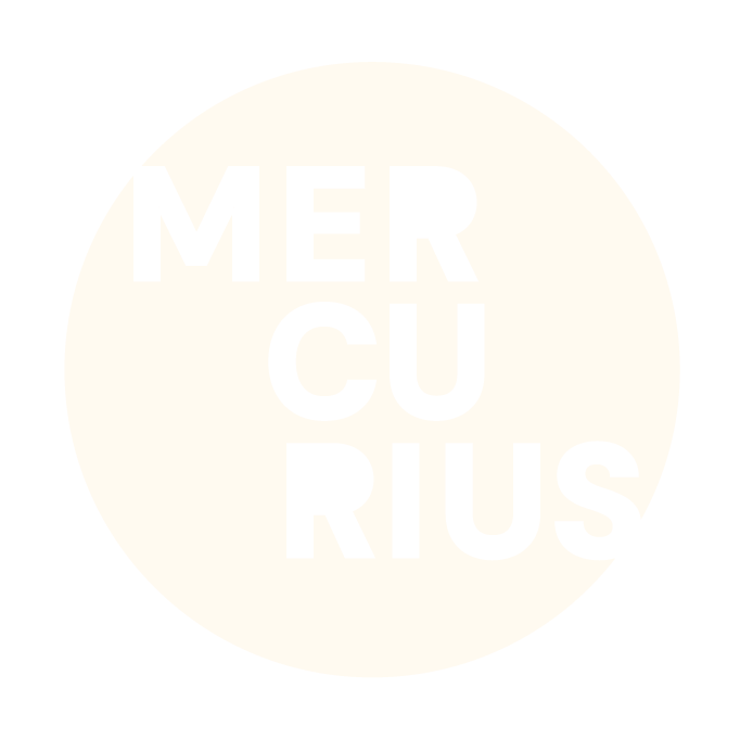 Secundair logo – Mercurius – Ster Wit